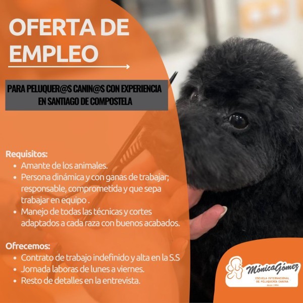 Se busca Peluquer@ Canin@ en Santiago de Compostela